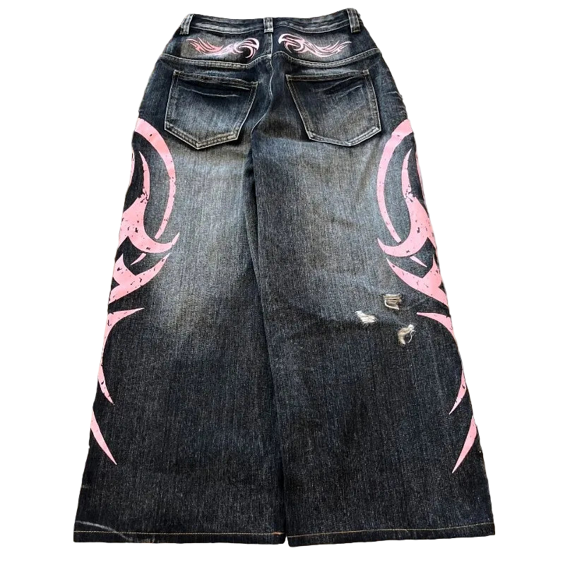 PINK TRIBAL JEANS