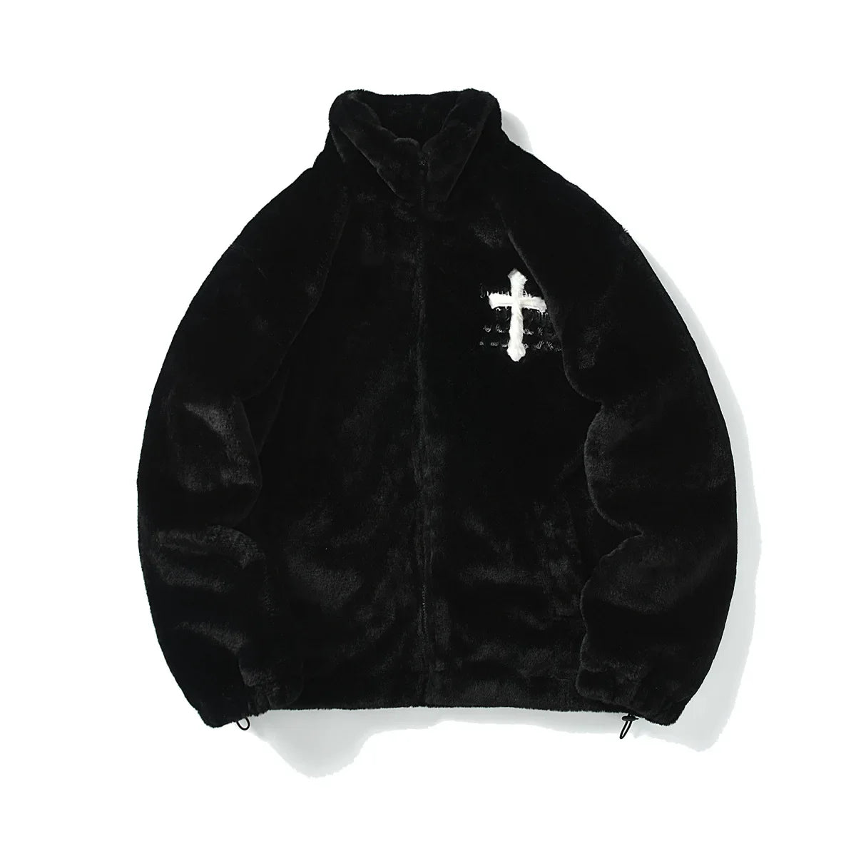 BLACK CHROME FUR JACKET