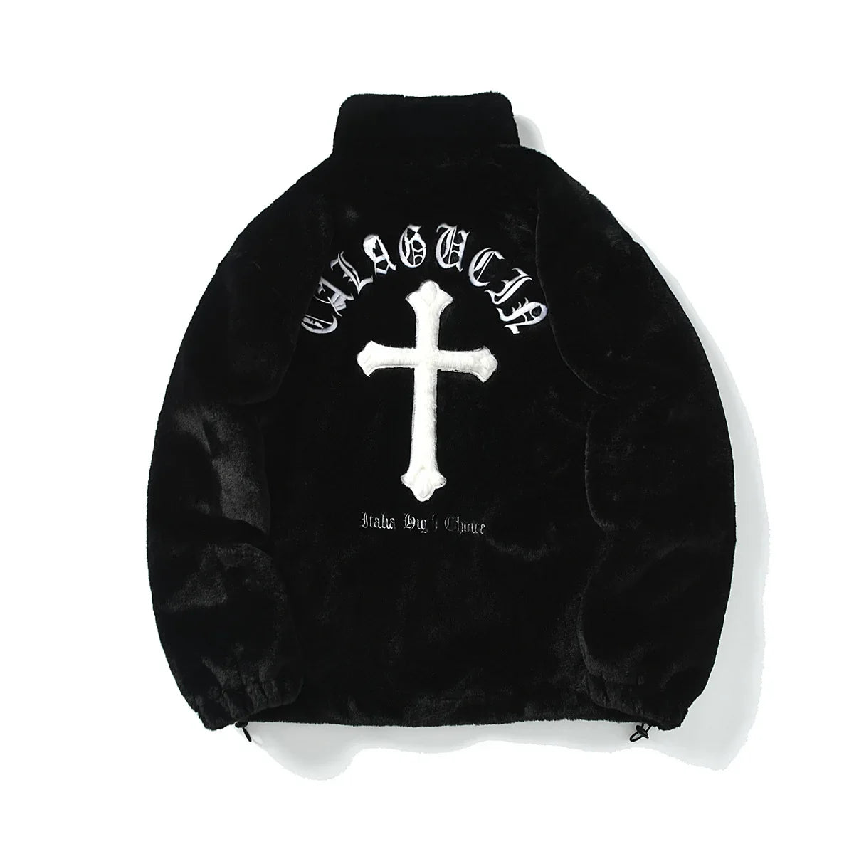 BLACK CHROME FUR JACKET