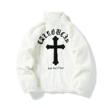 WHITE CHROME FUR JACKET