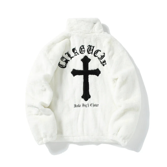 WHITE CHROME FUR JACKET