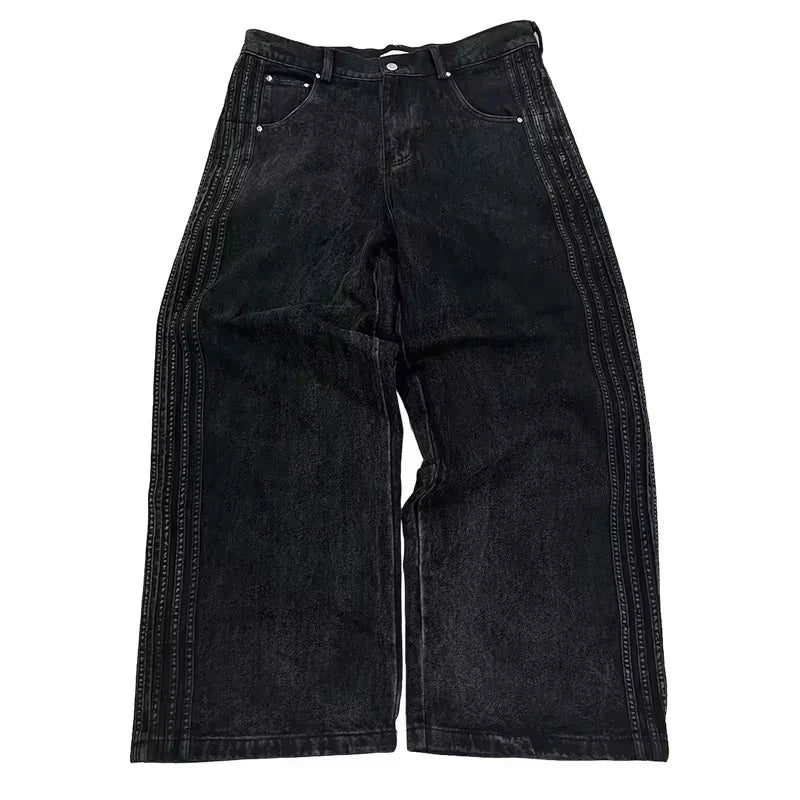 BLACK 5 STRIPE JEANS