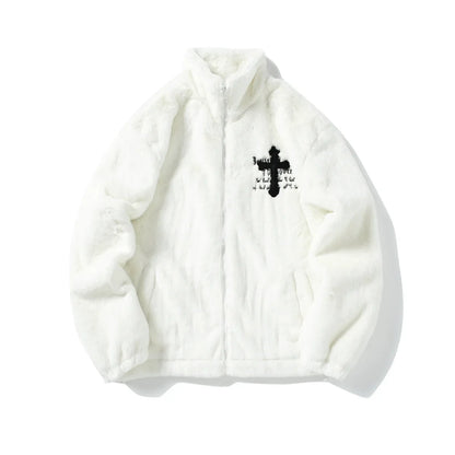 WHITE CHROME FUR JACKET