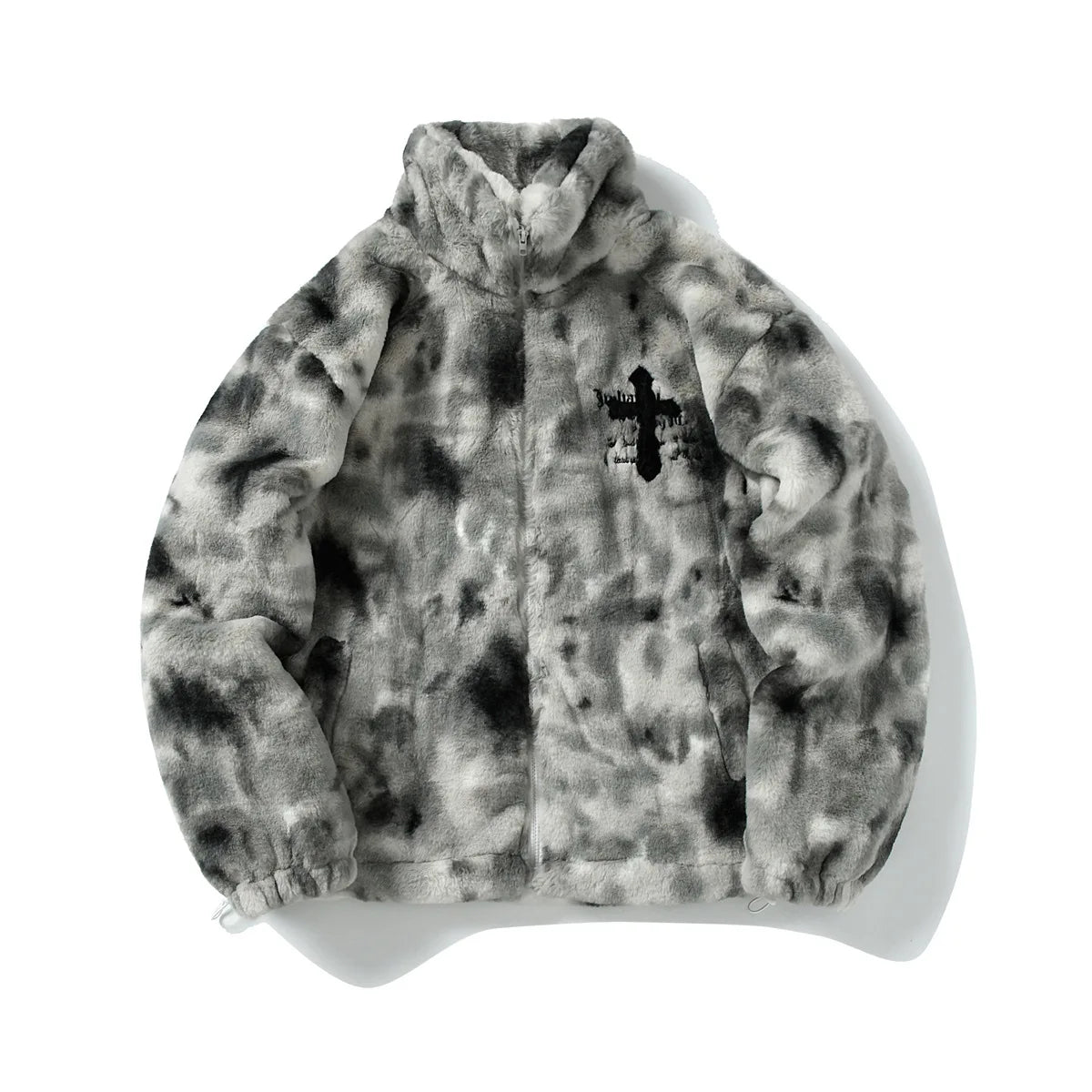 GREY CHROME FUR JACKET