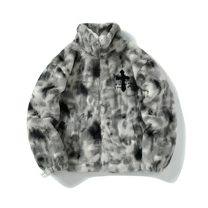 GREY CHROME FUR JACKET